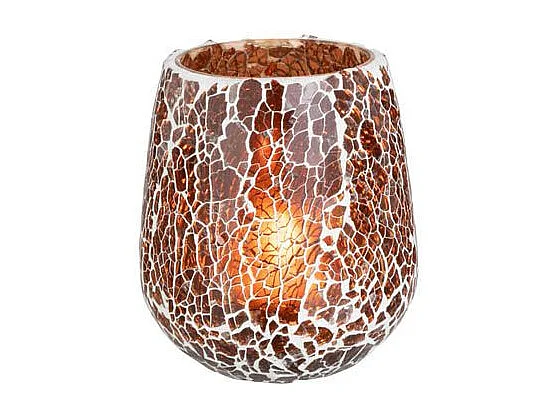 Photophore en Verre "Ali" 12cm Marron