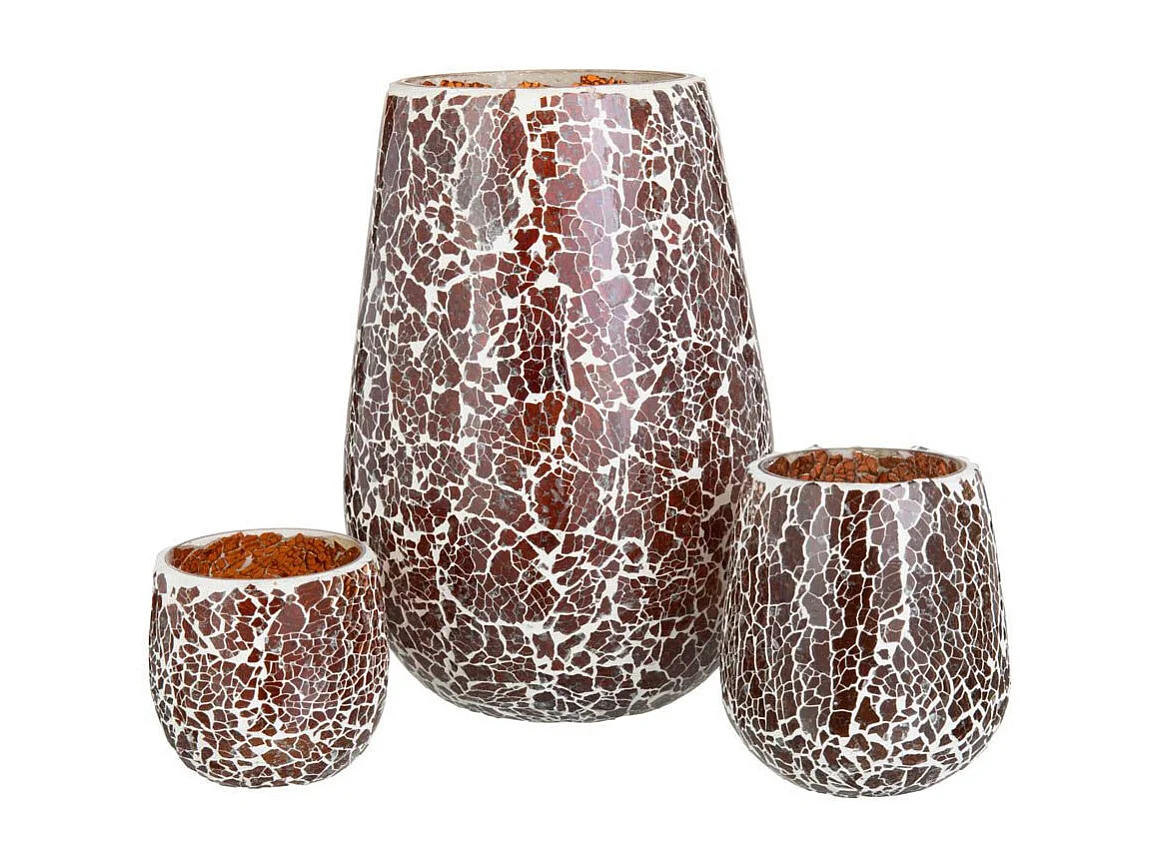 Photophore en Verre "Ali" 12cm Marron