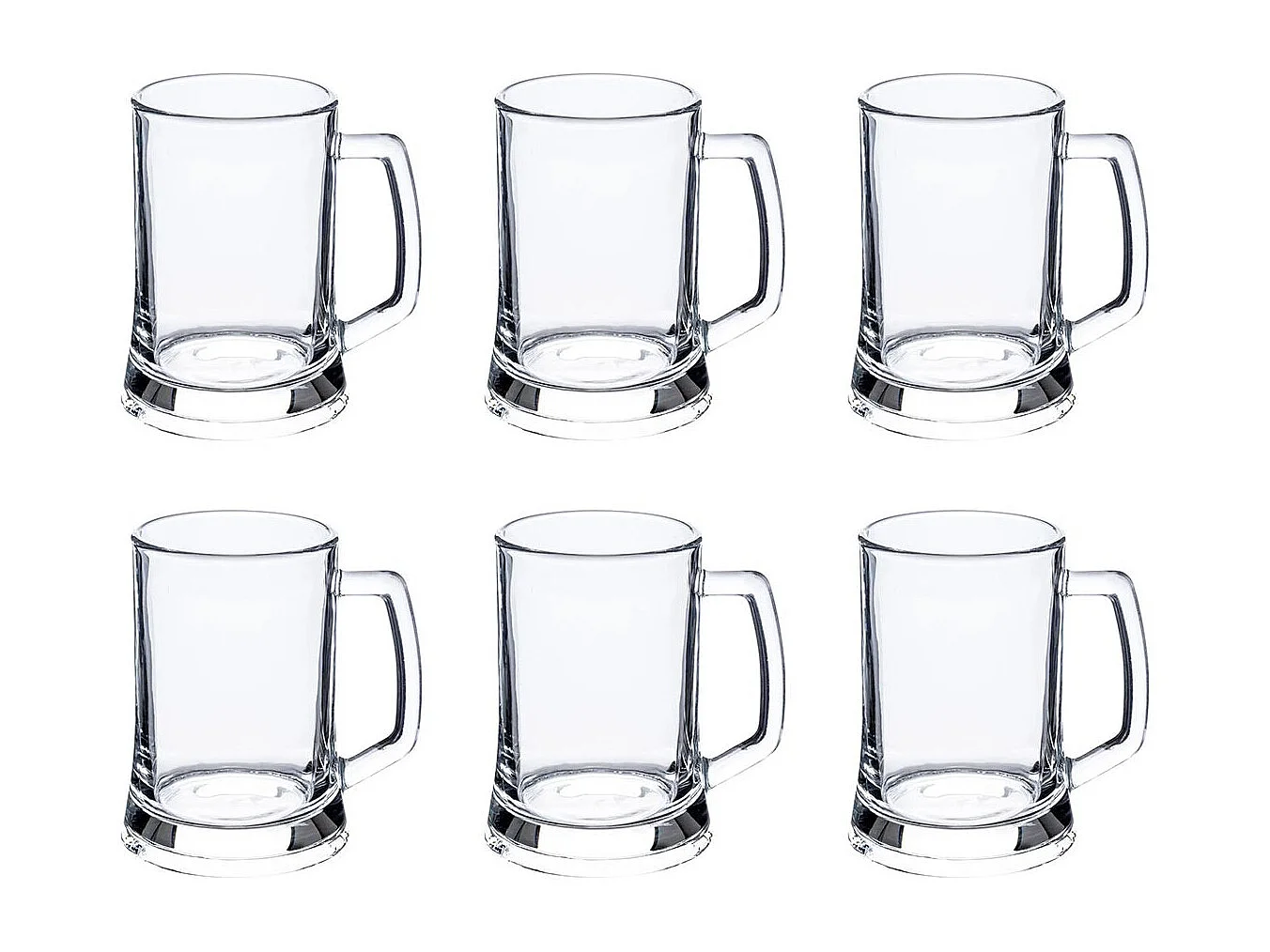 Lot de 6 Verres à Bière "Raphaël" 50cl Transparent