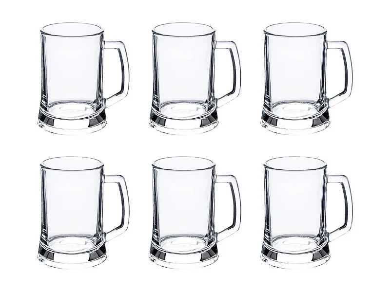 Lot de 6 Verres à Bière "Raphaël" 50cl Transparent