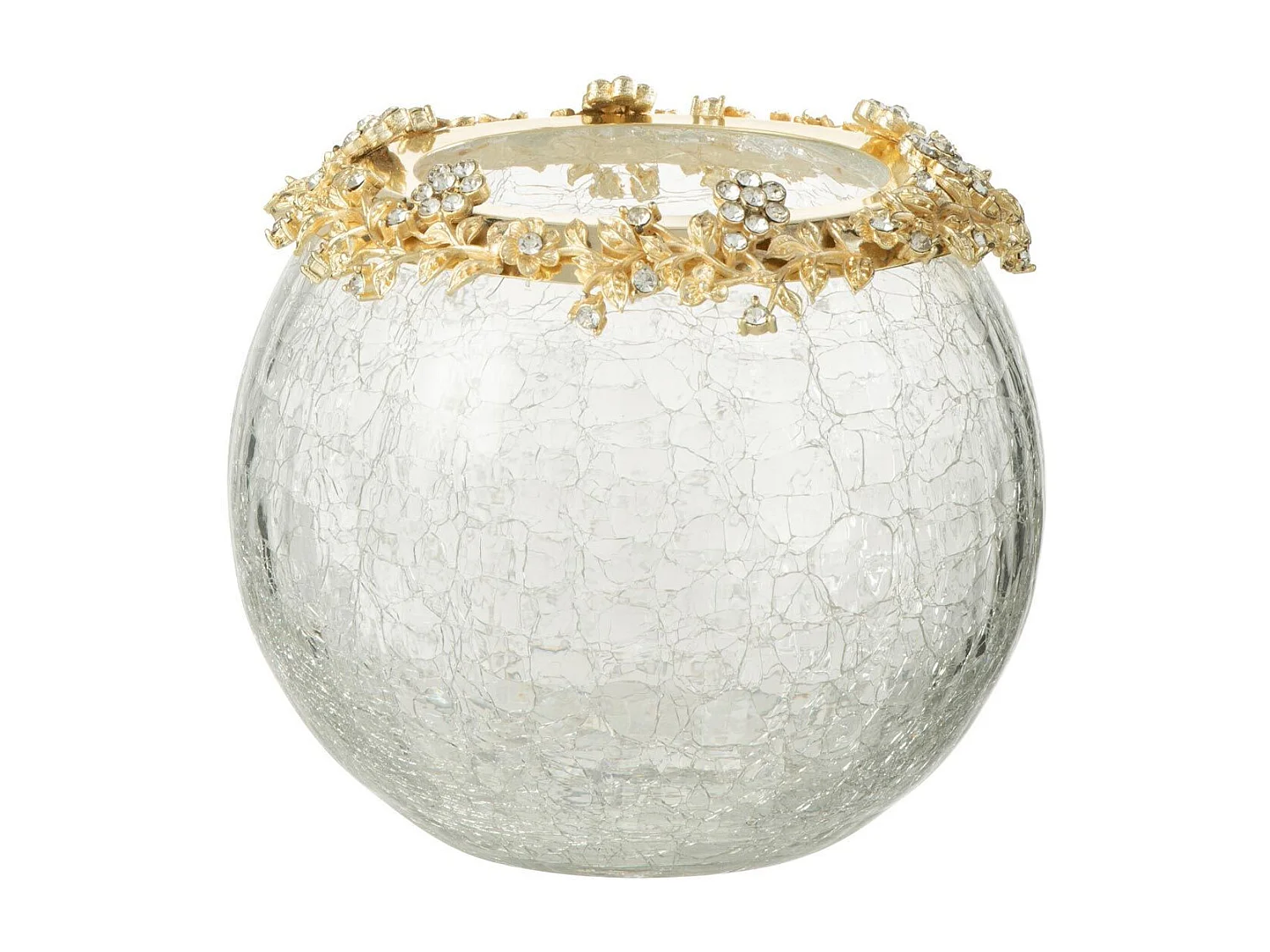 Photophore en Verre Design "Volve" 14cm Transparent