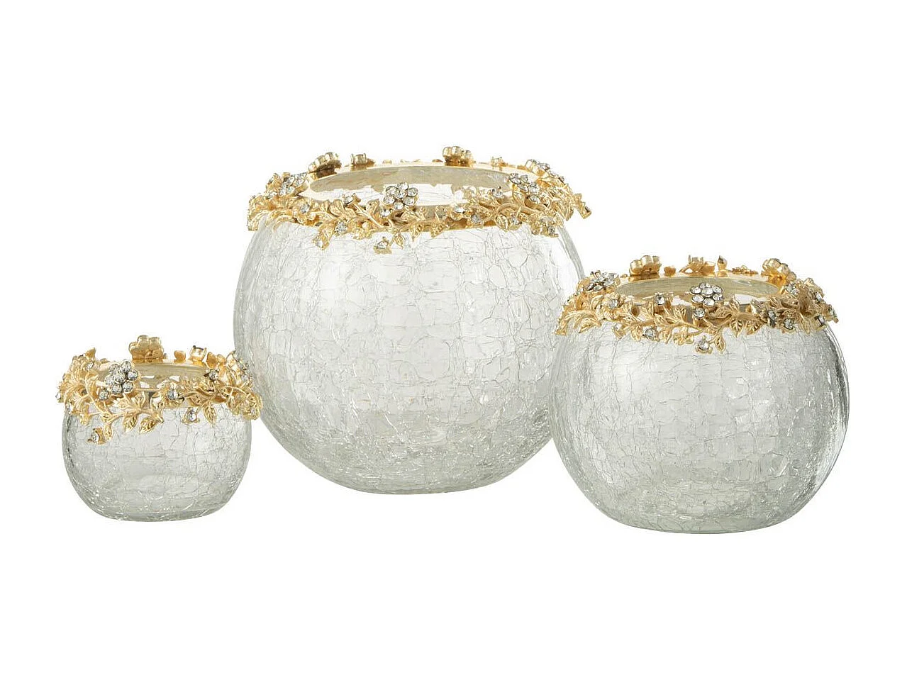 Photophore en Verre Design "Volve" 14cm Transparent