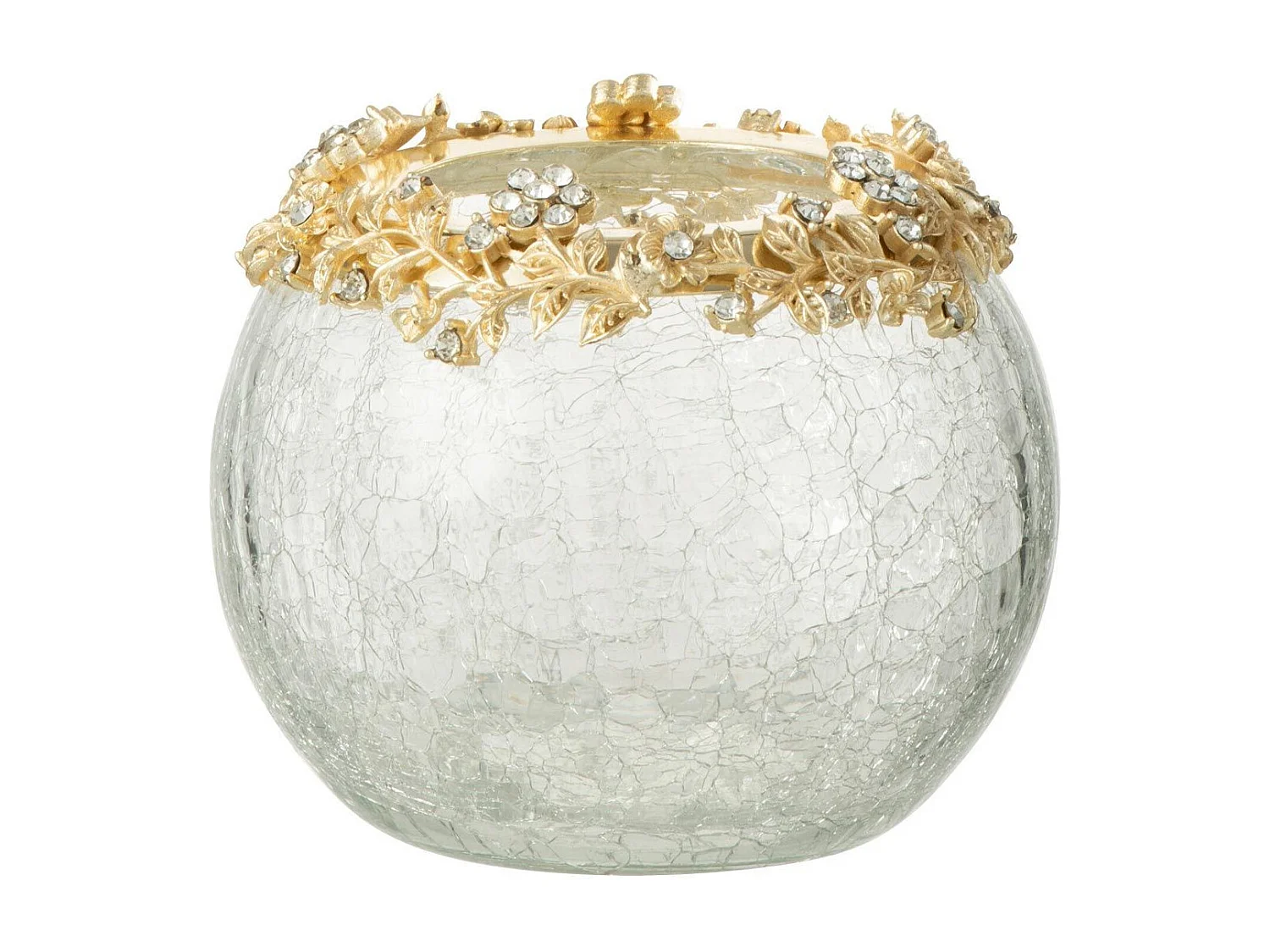 Photophore en Verre Design "Volve" 10cm Transparent