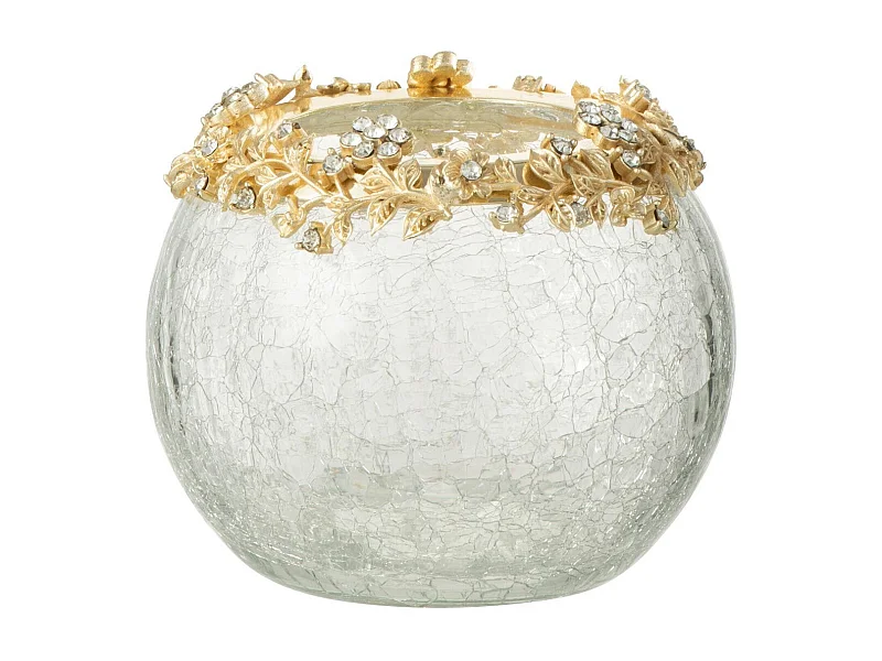 Photophore en Verre Design "Volve" 10cm Transparent