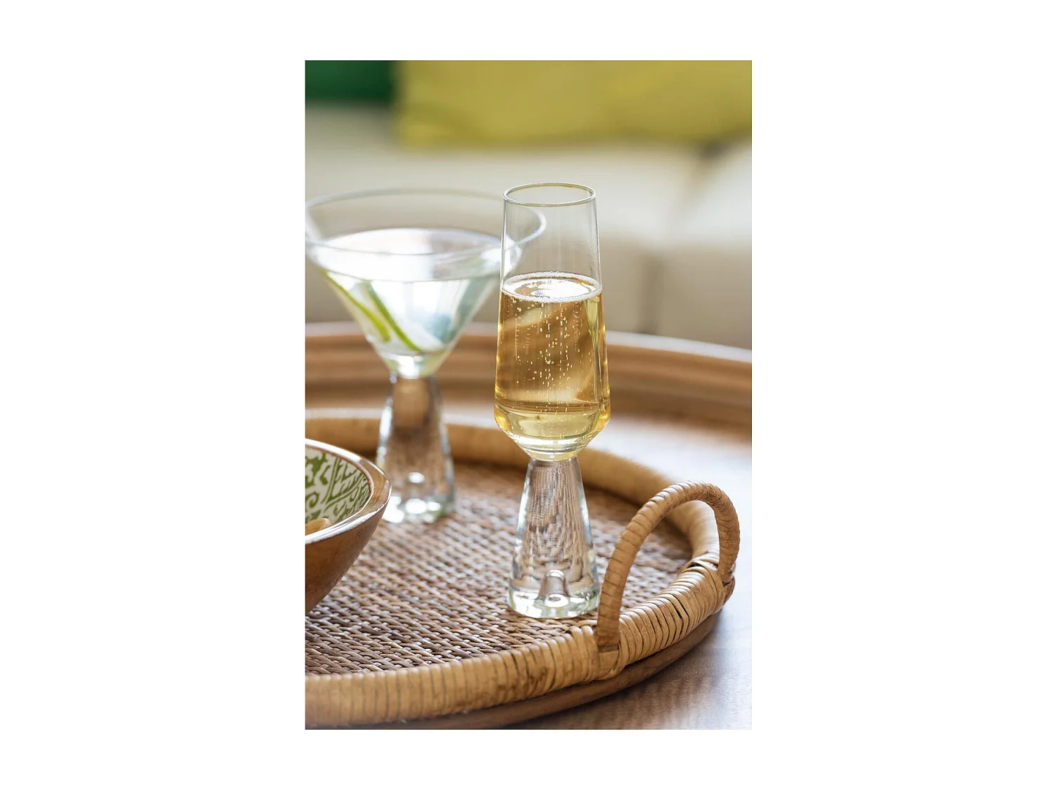 Lot de 3 Plateaux de Service "Rotin" 48cm Naturel