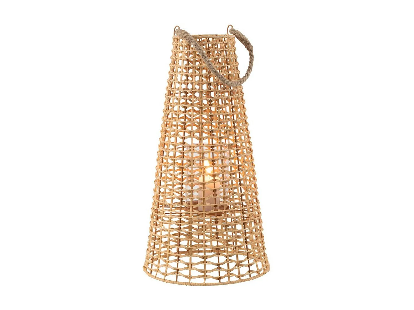 Lanterne en Rotin "Anais" 55cm Naturel