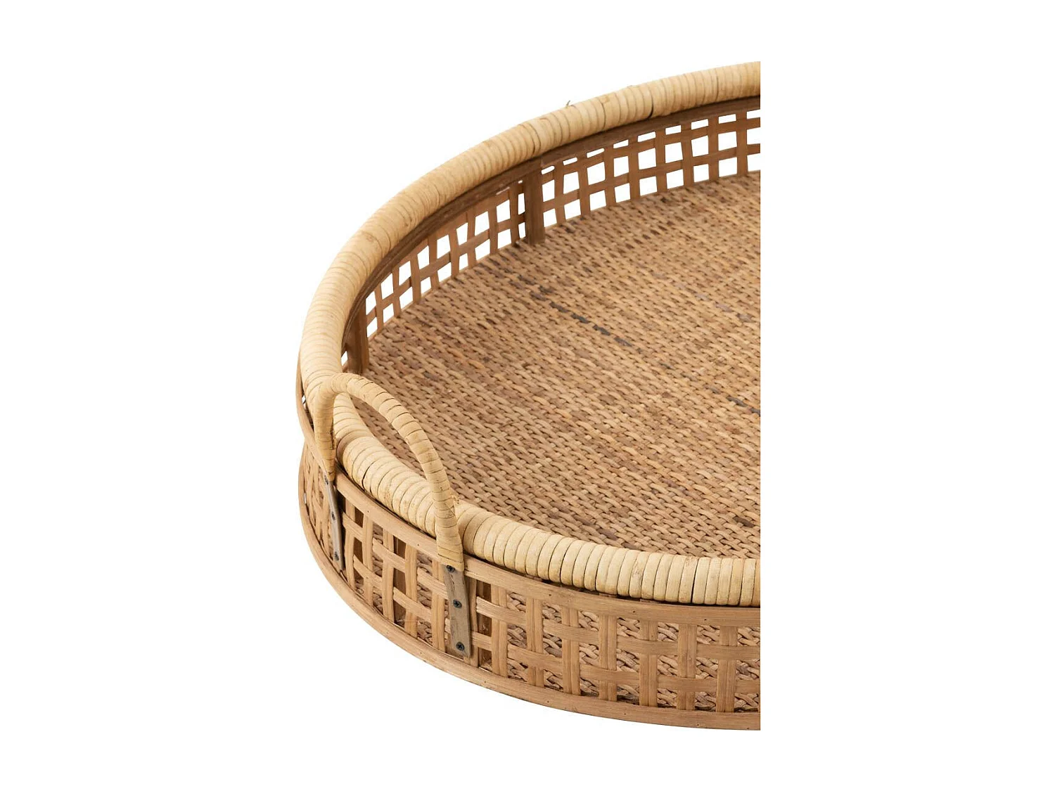 Plateau de Service en Rotin "Pick" 65cm Naturel