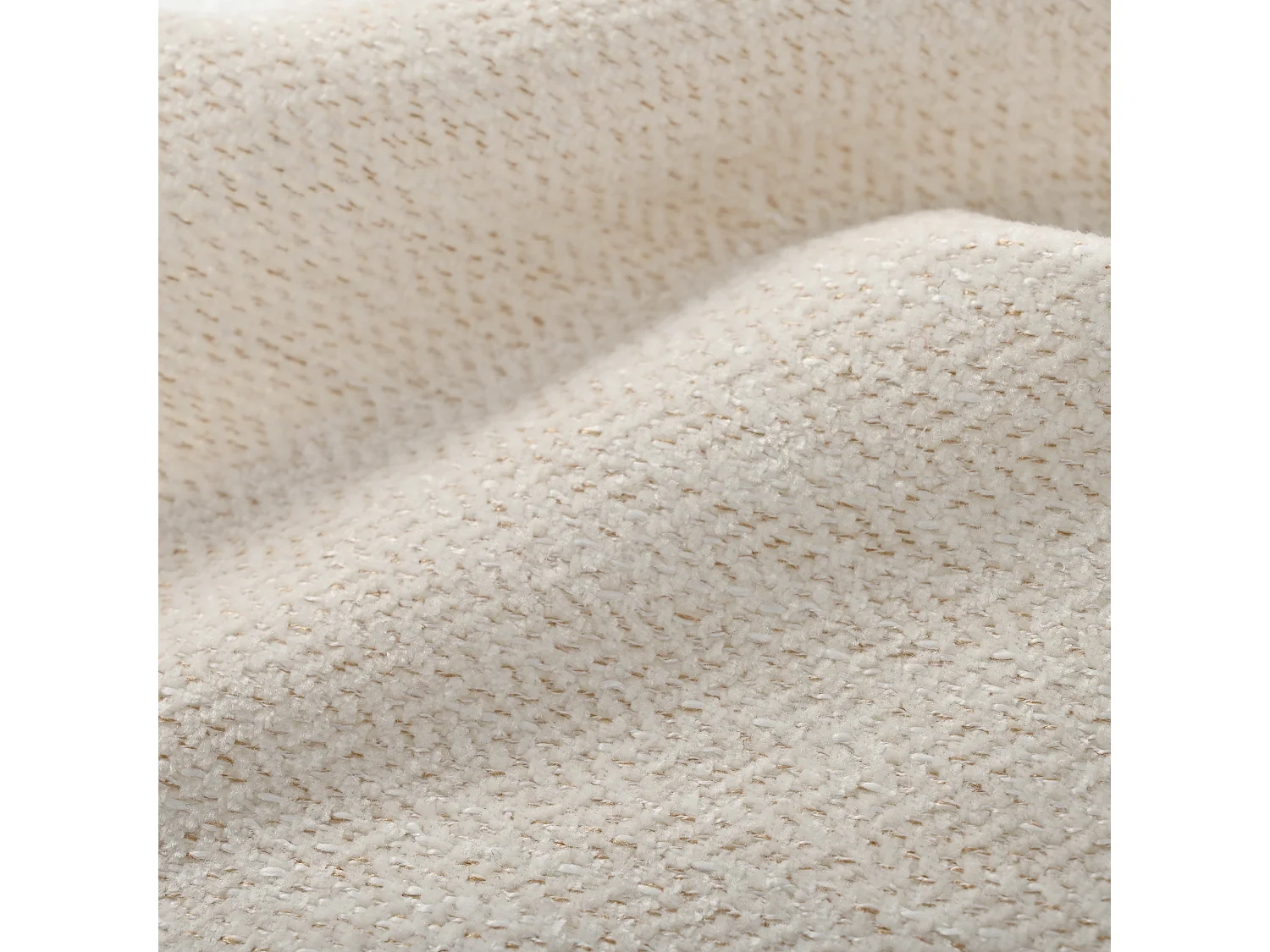 Juego de 4 sillas de comedor de chenilla beige - Patas de metal dorado