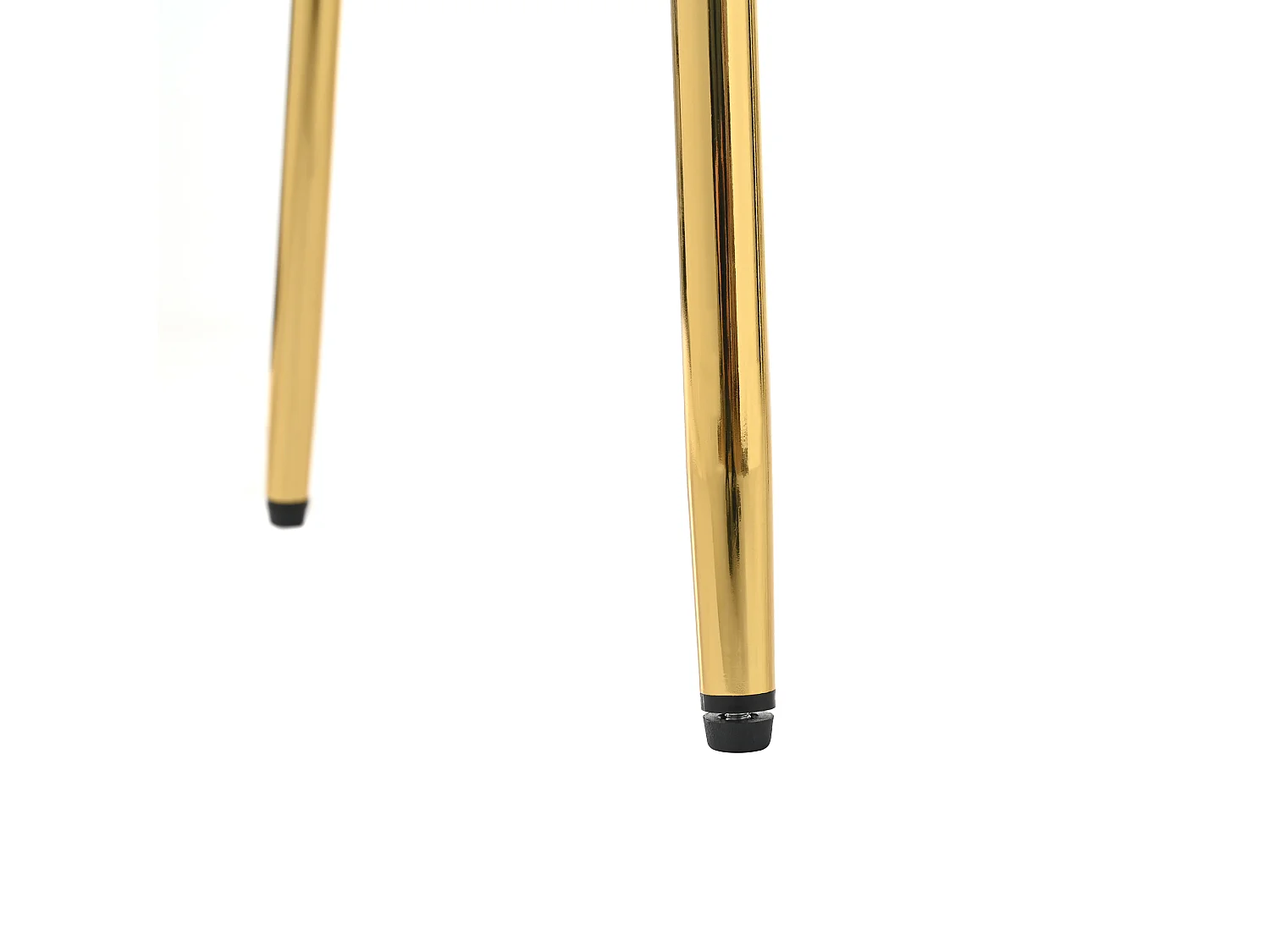 Set van 2 stoelen in beige corduroy stof - Verstelbare metalen poten