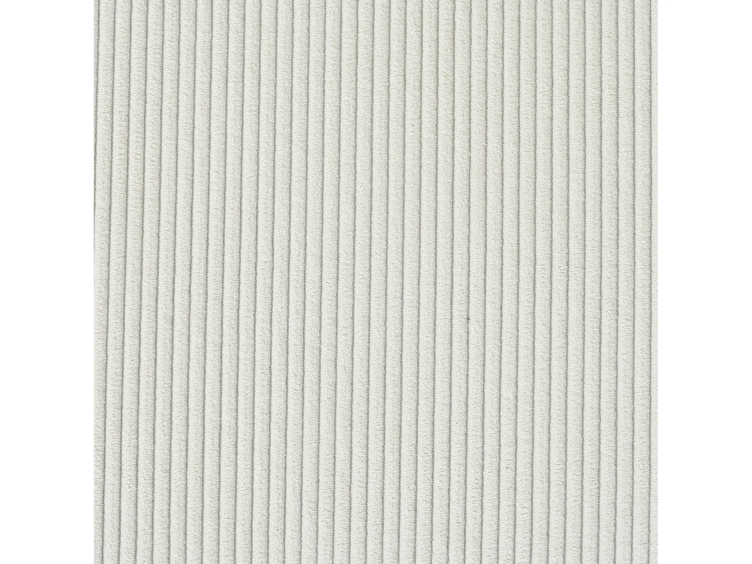 Lot de 6 chaises en tissu velours côtelé beige - Pieds métal réglables