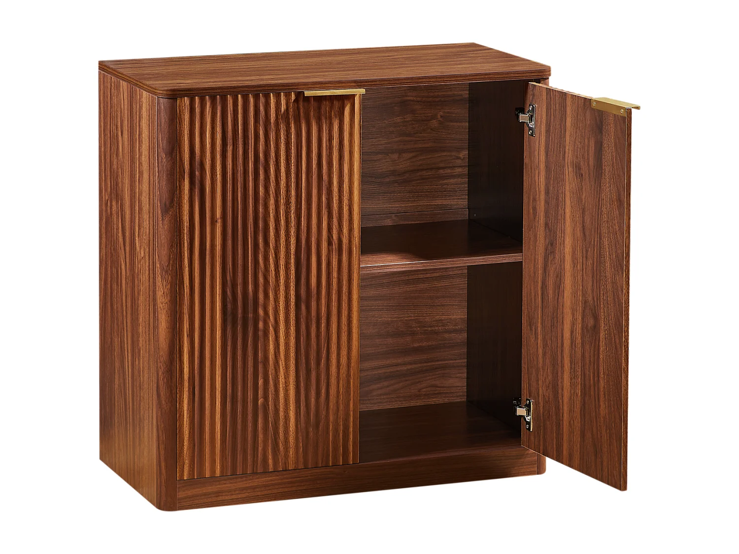 Modern dressoir met 2 deuren, 80 x 39,8 x 80 cm, bruin