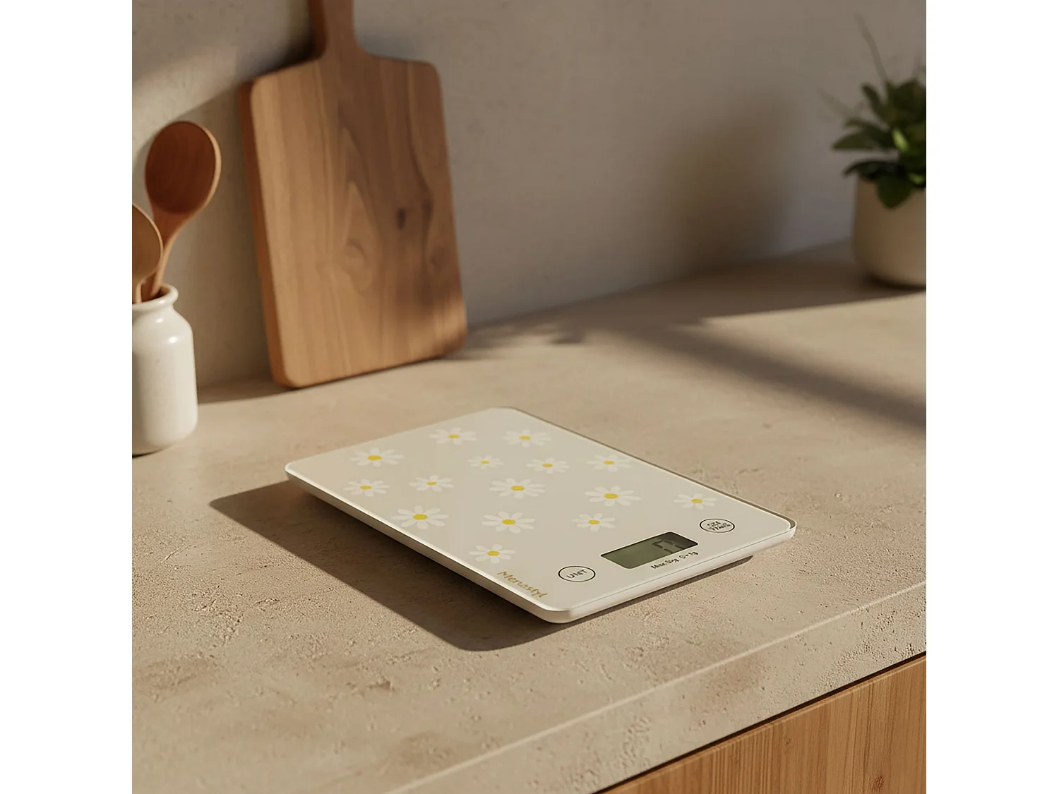 Menastyl - Balance Electronique Marguerite En Plastique Et Verre Trempe 5k 1g