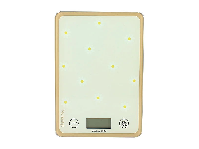 Menastyl - Balance Electronique Marguerite En Plastique Et Verre Trempe 5k 1g