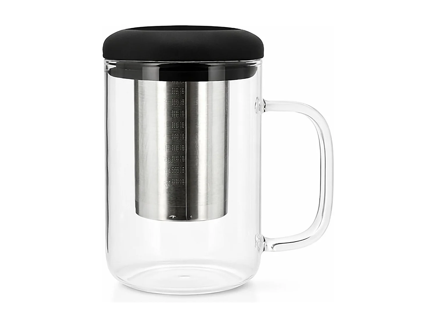 Ogo Living - Tisanière Fusion 500ml En Verre Borosilicate Avec Couvercle Silicone