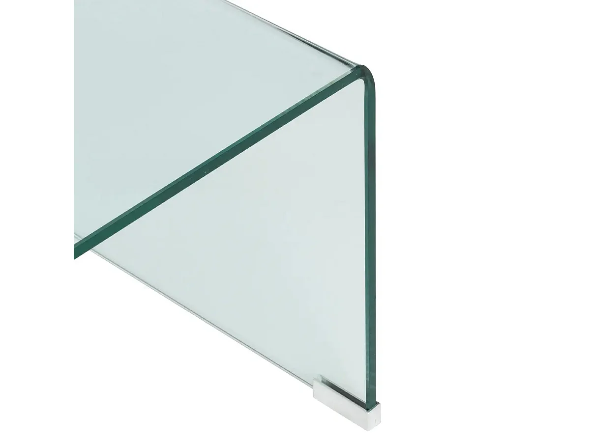 Table Basse en Verre "Lenia" 110cm Transparent