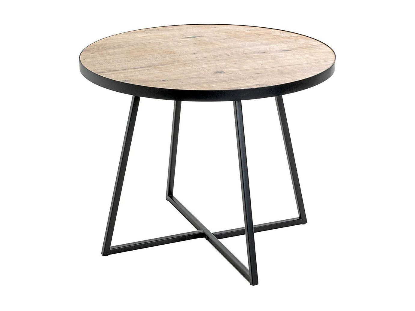 Table Basse "Miranda" 60cm Chêne & Noir