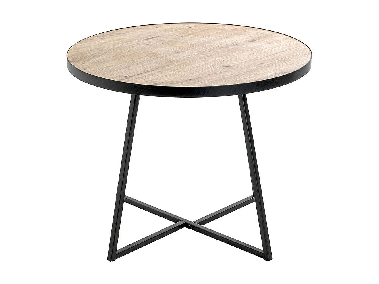 Table Basse "Miranda" 60cm Chêne & Noir