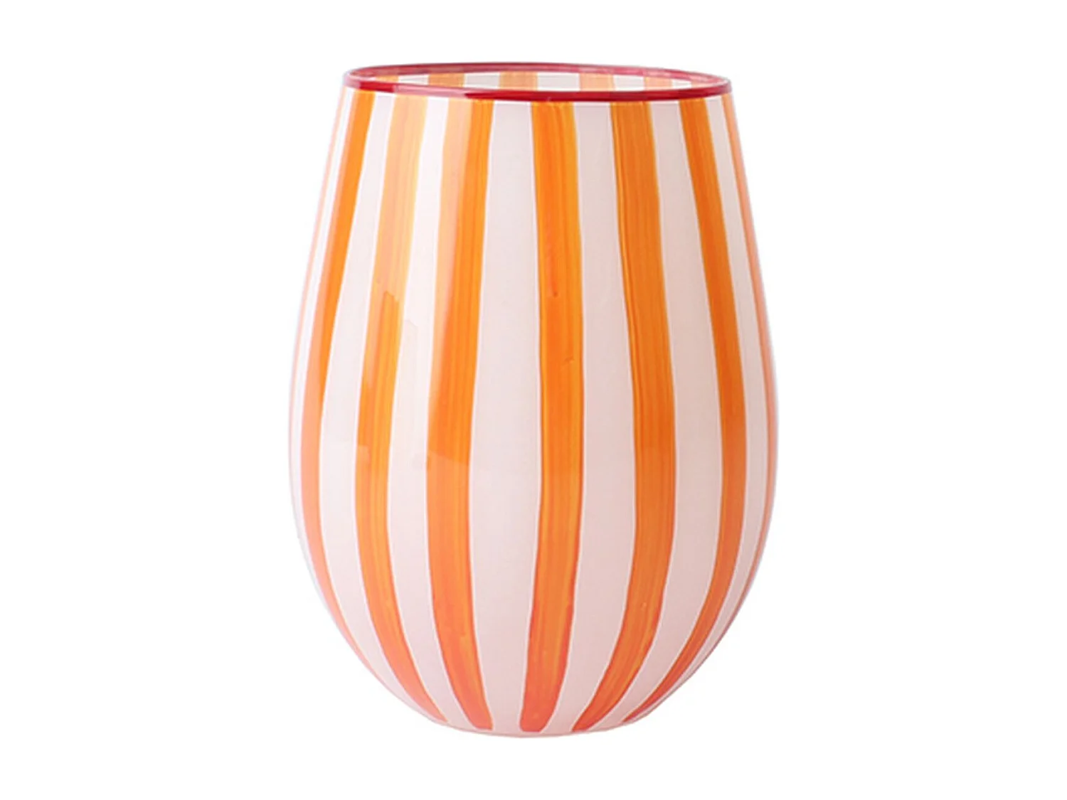 Novastyl - Lot De 3 Gobelets 40cl En Verre Orange Circus