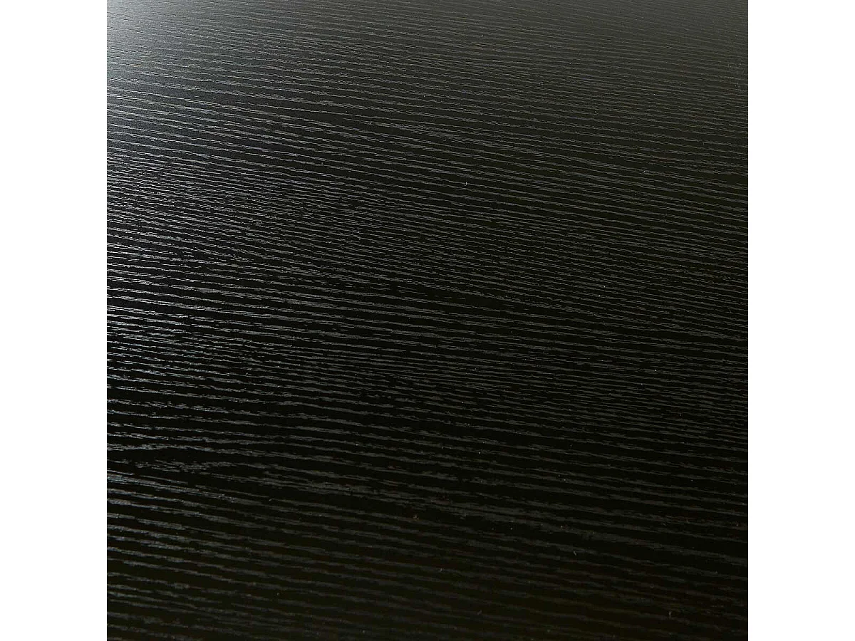 Table Basse Effet Cannelé "Olova" 120cm Noir