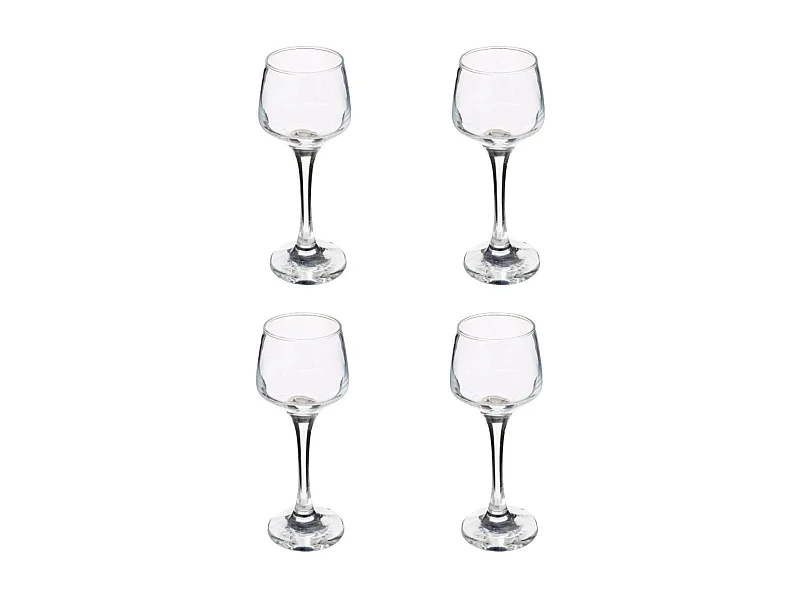 Lot de 4 Verres à Liqueur "Elaya" 9cl Transparent