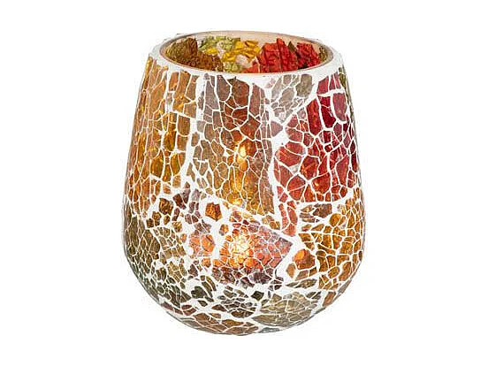 Photophore en Verre "Sunset" 12cm Multicolore