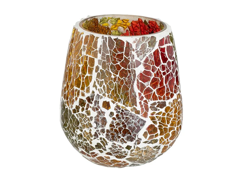 Photophore en Verre "Sunset" 12cm Multicolore