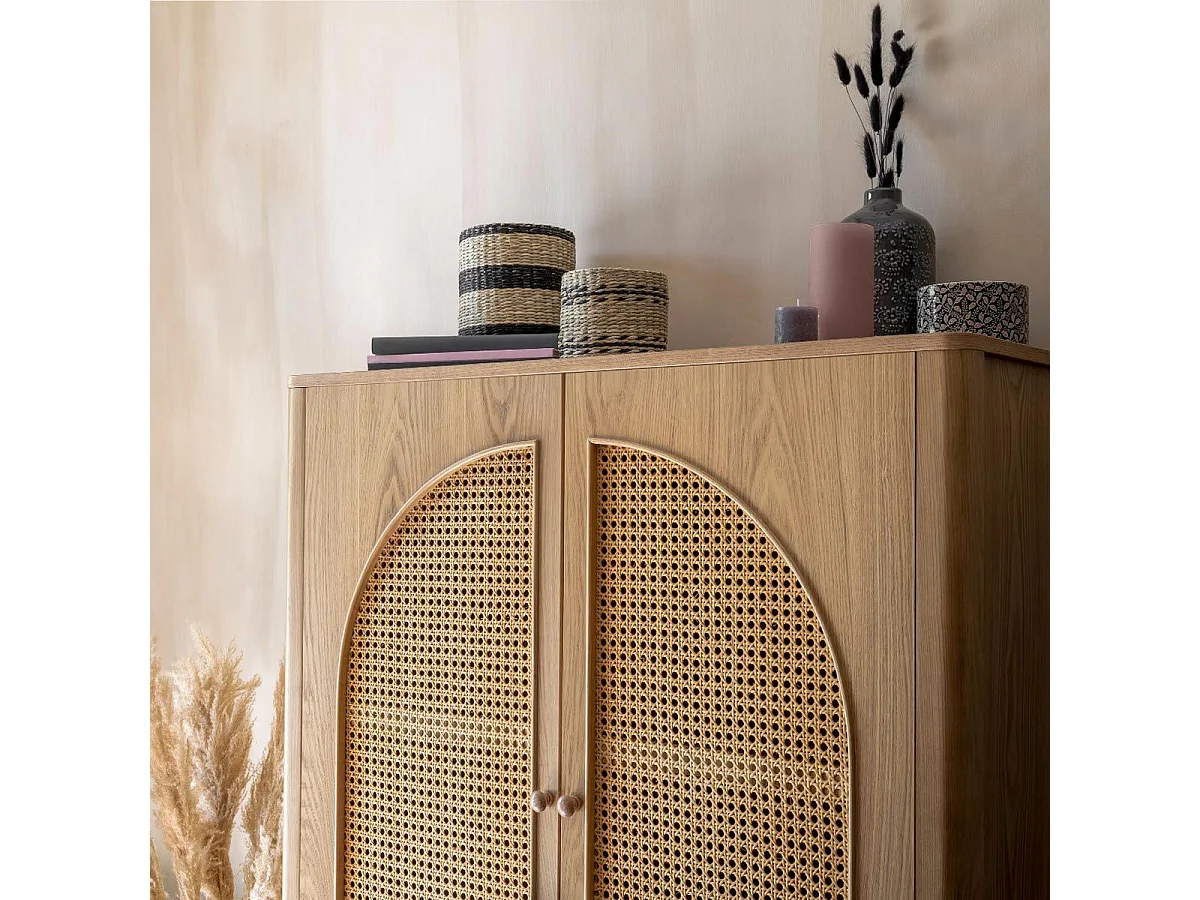 Armoire 2 Portes "Tiria" 92cm Marron