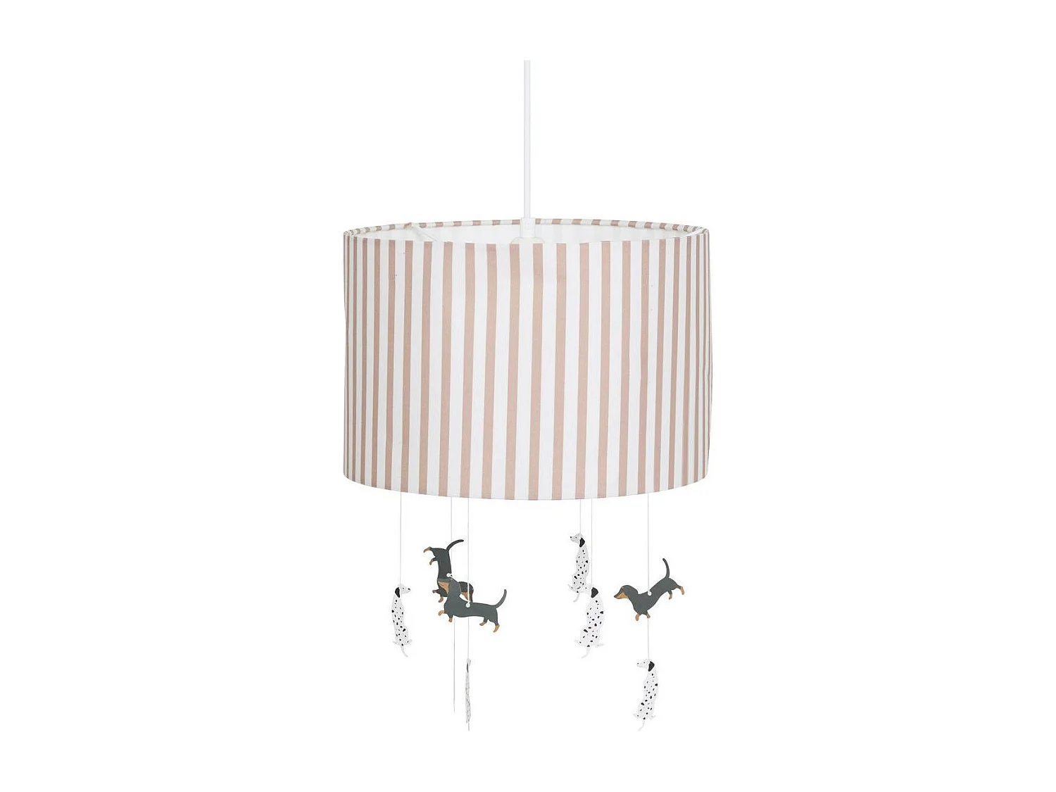 Lampe Suspension Chiens "Scott" 40cm Marron
