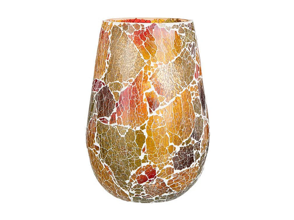 Photophore en Verre "Sunset" 26cm Multicolore