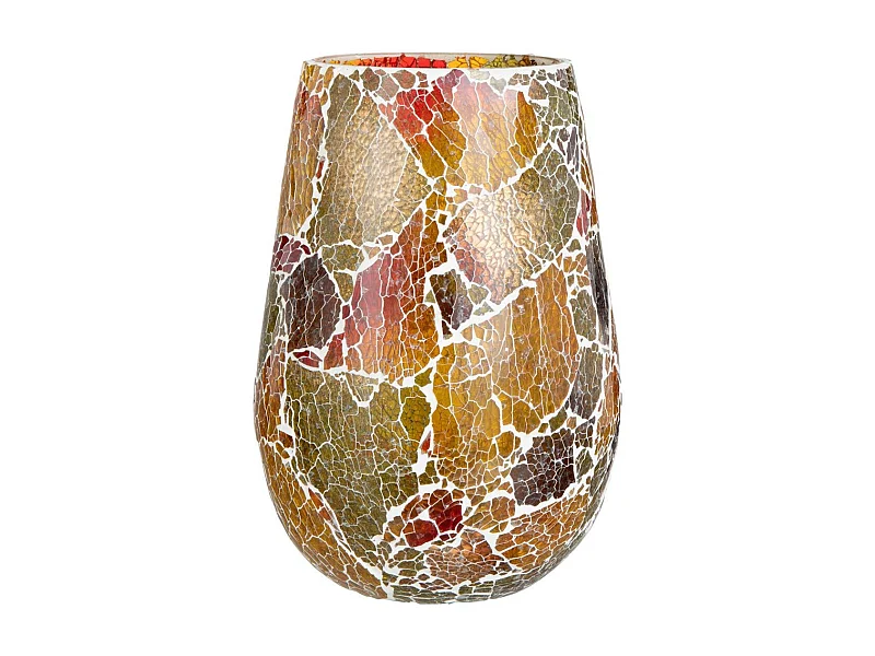 Photophore en Verre "Sunset" 26cm Multicolore