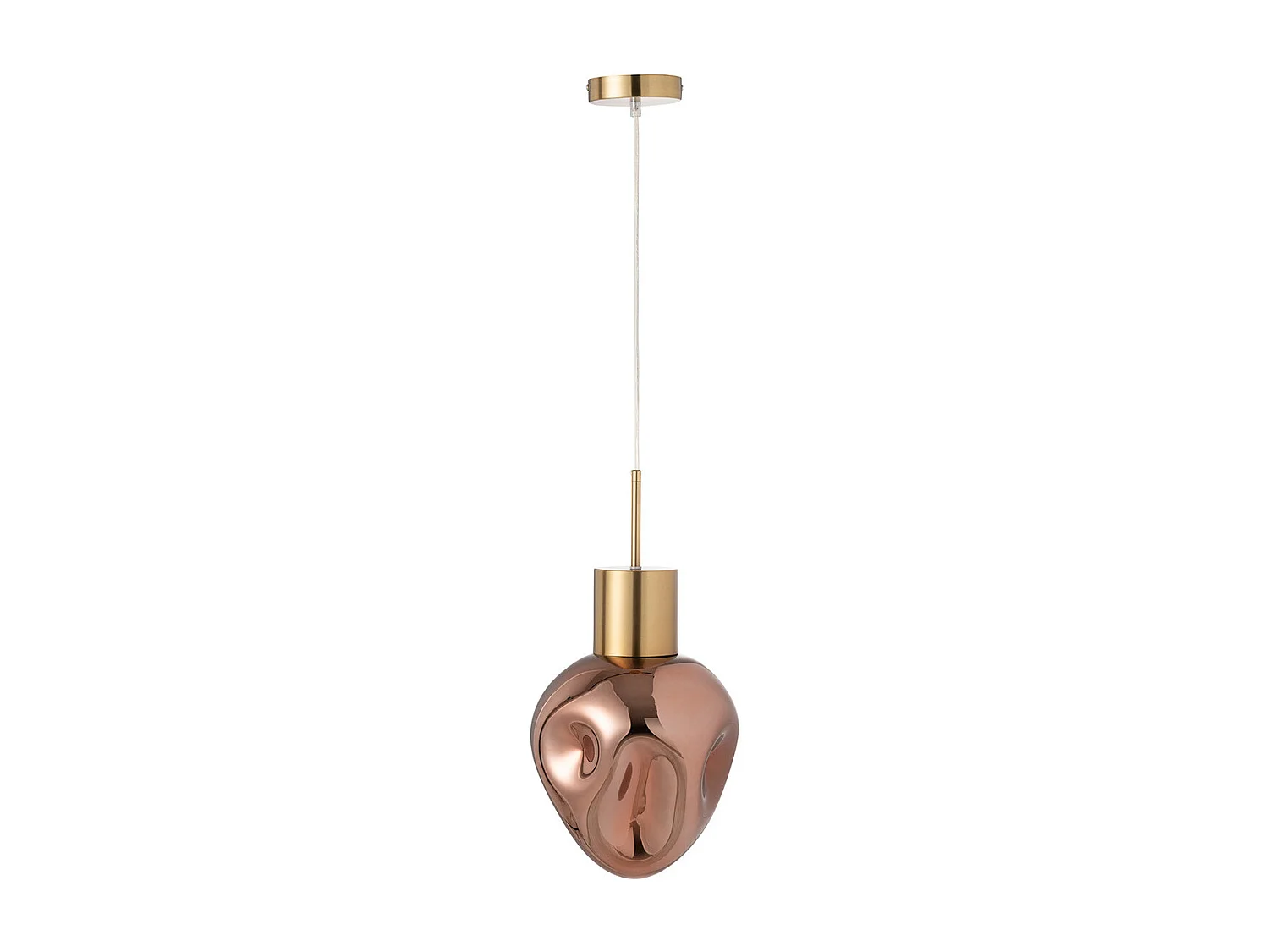 Lampe Suspension Design "Kerri" 160cm Cuivre