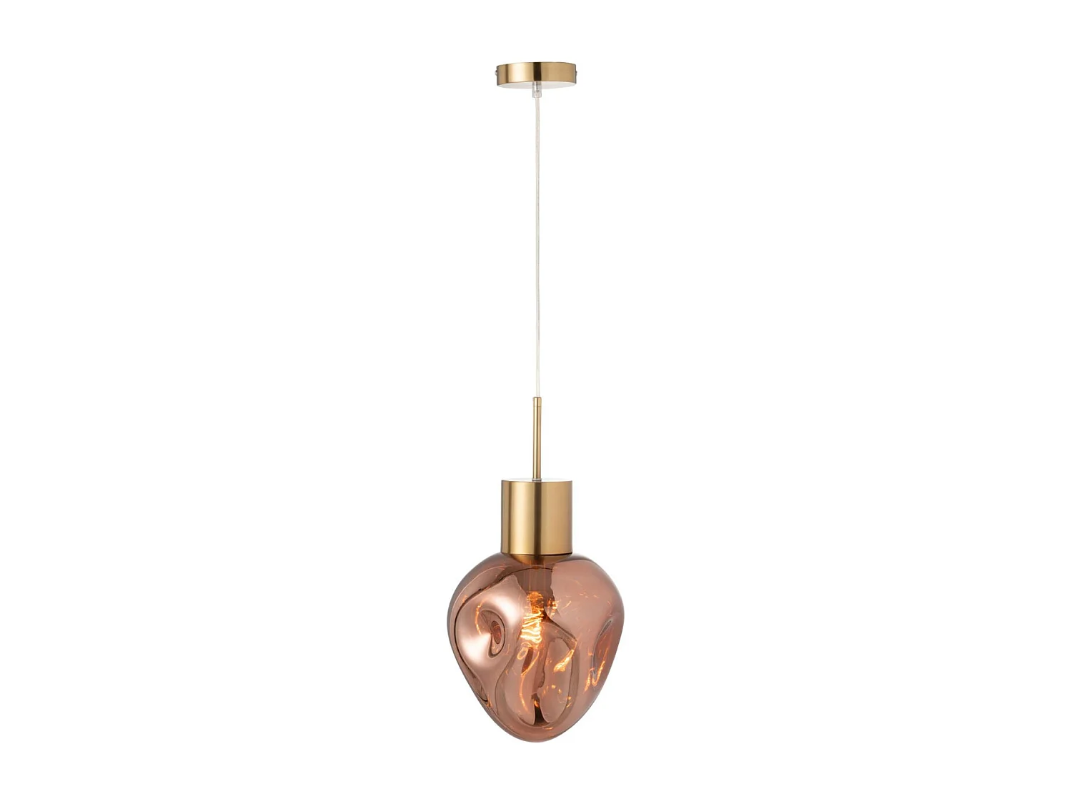 Lampe Suspension Design "Kerri" 160cm Cuivre