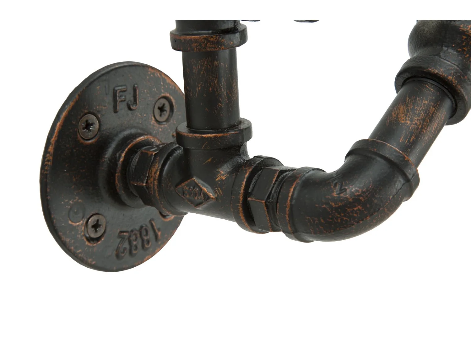 Porte-Bouteilles Mural 6 Emplacements "Manhattan" 55cm Noir