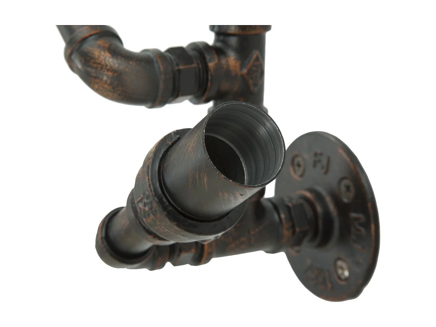 Porte-Bouteilles Mural 6 Emplacements "Manhattan" 55cm Noir