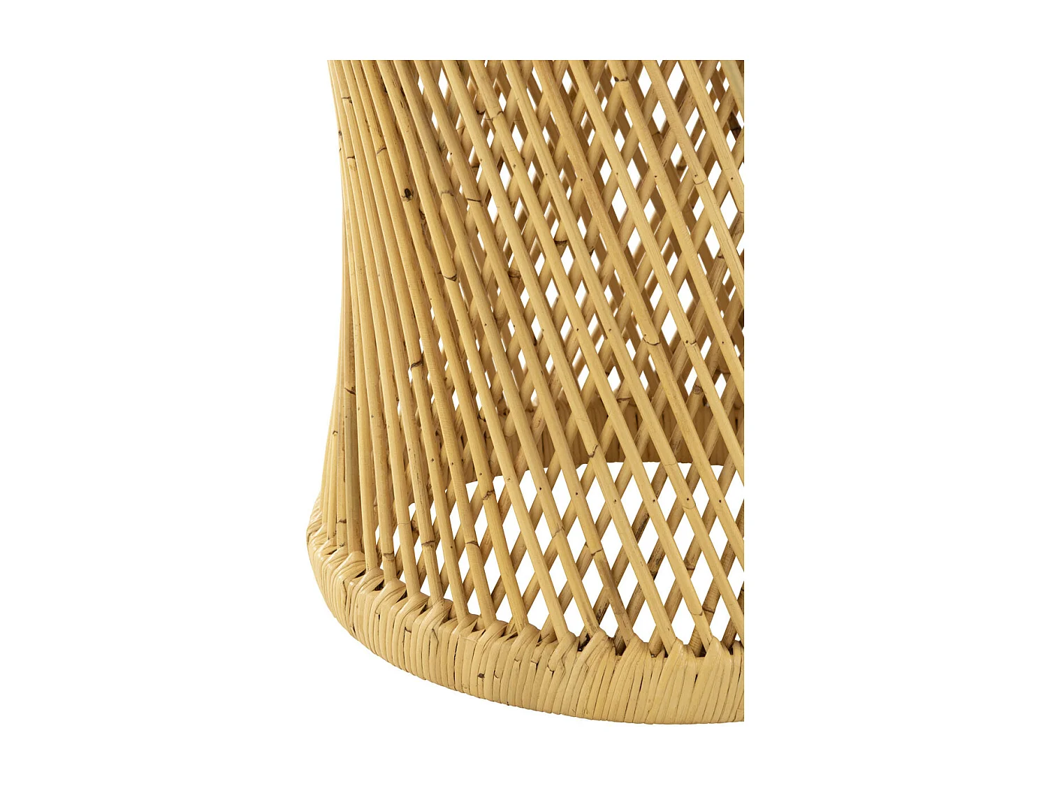 Table d'Appoint en Rotin "Cylindre" 50cm Naturel