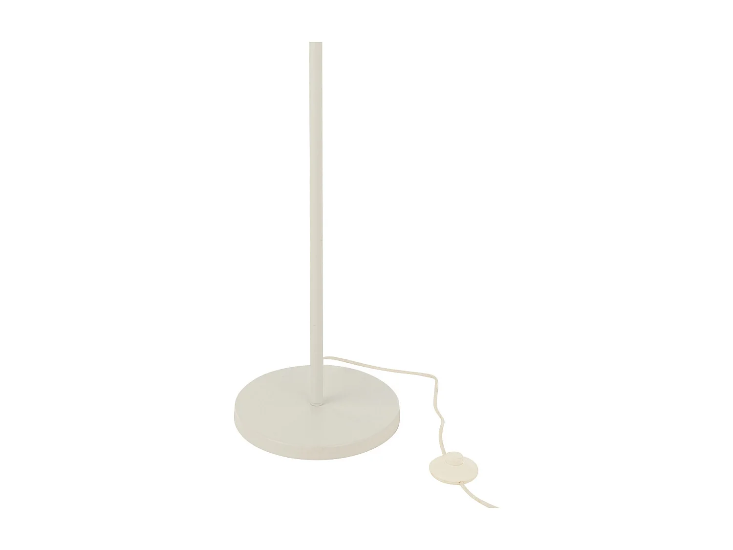 Lampadaire en Rotin "Preston" 154cm Naturel & Blanc