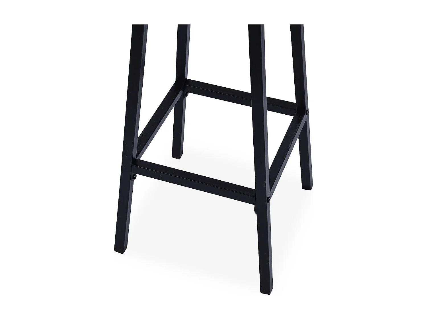 Table de bar style industriel avec ses 2 tabourets Jostin Bois et Métal Noir