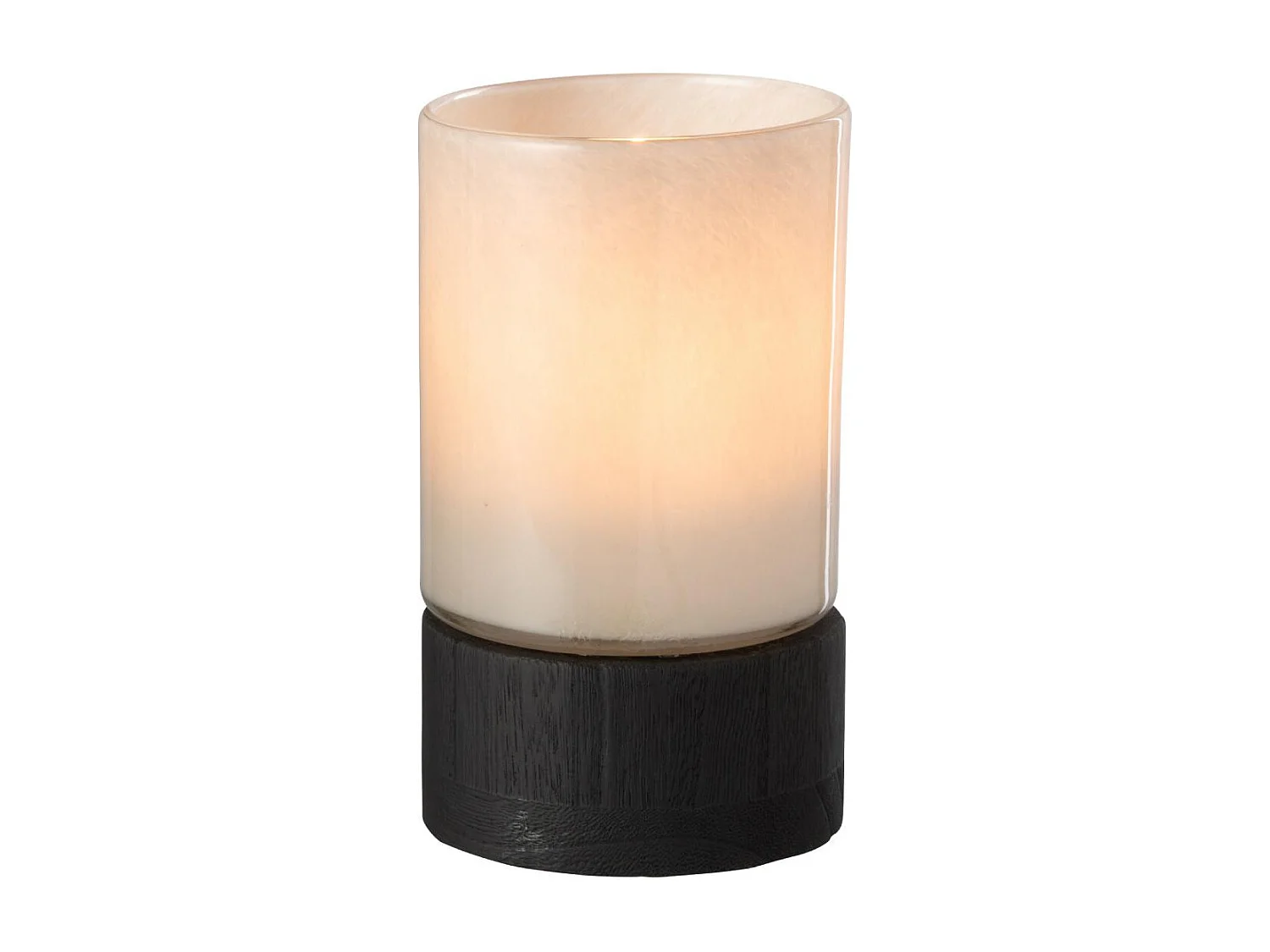 Photophore Design "Ray" 20cm Gris & Noir