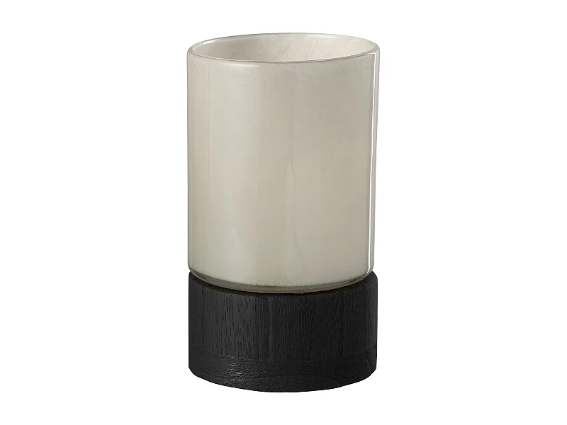 Photophore Design "Ray" 20cm Gris & Noir