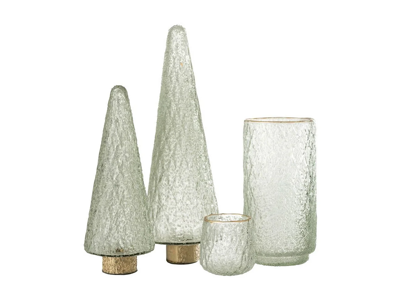 Photophore en Verre Design "Ema" 25cm Transparent