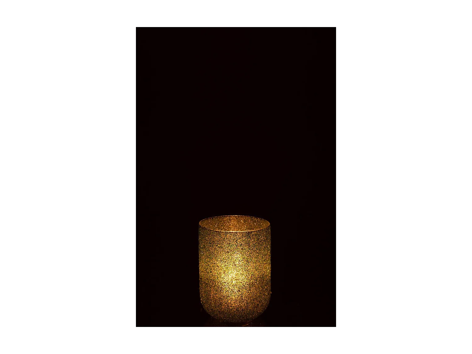 Photophore Déco en Verre "Fore" 18cm Vert