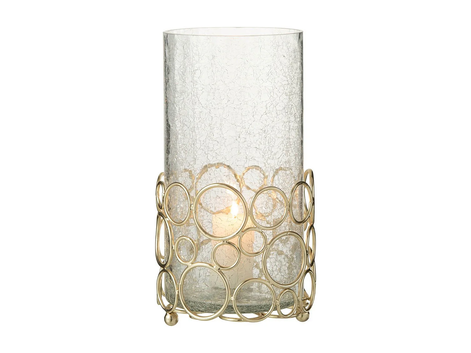 Photophore Design en Verre "Kyev" 32cm Transparent