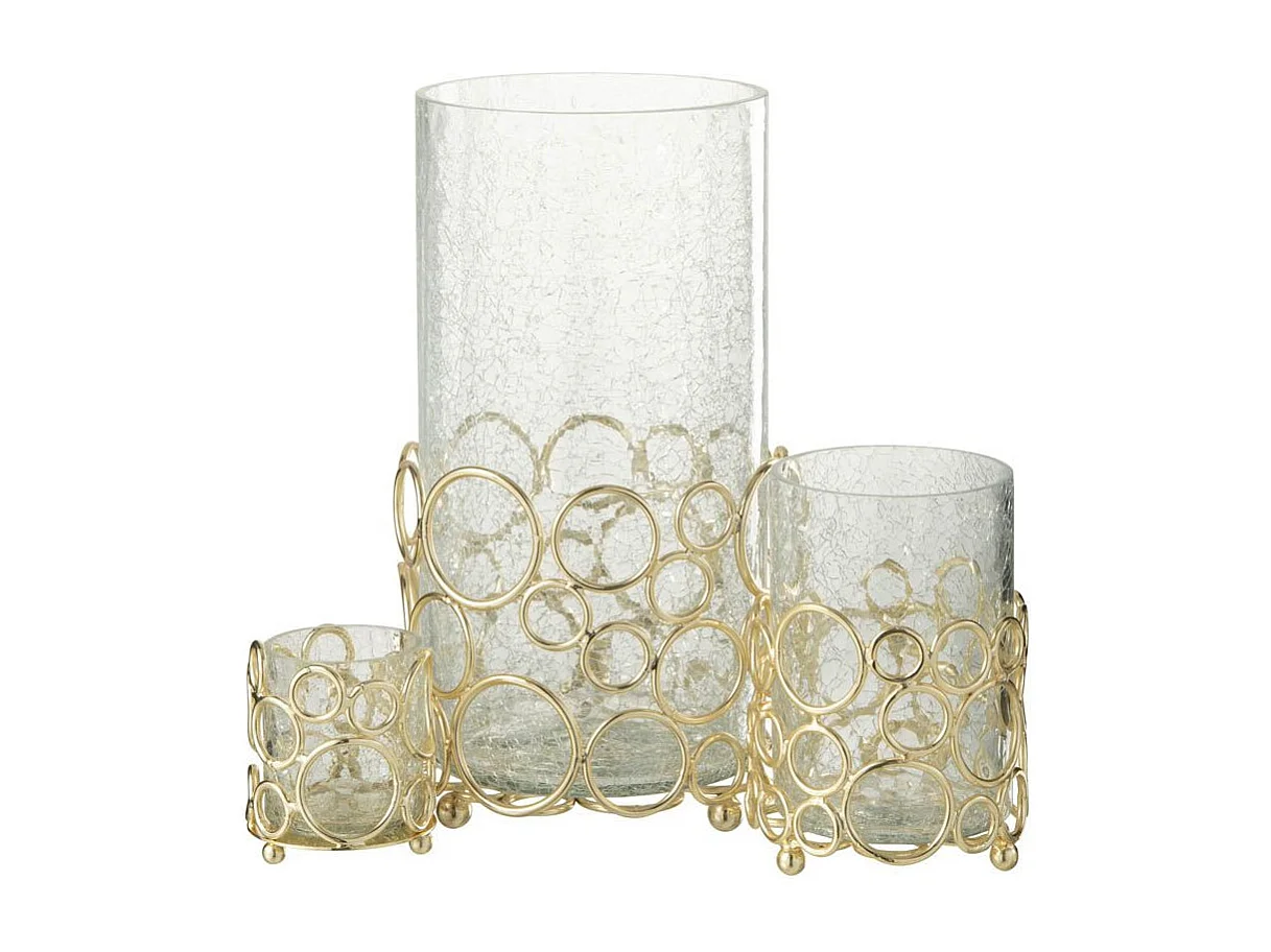 Photophore Design en Verre "Kyev" 32cm Transparent