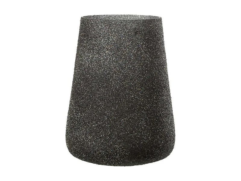 Photophore à Paillettes en Verre "Lorie" 23cm Mauve