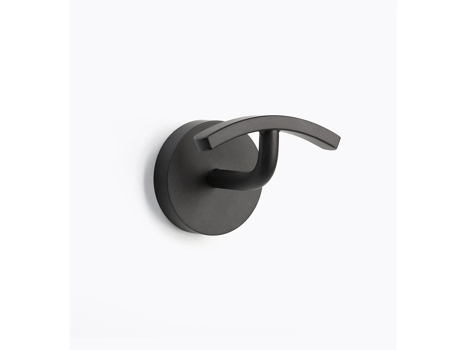 Patère à fixer blanche ou noir en inox - BATHBAZAAR