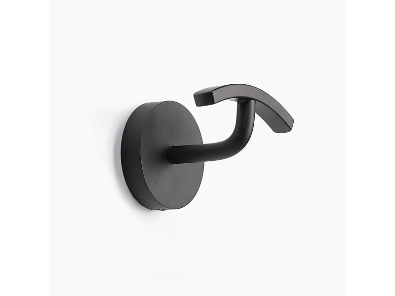 Patère à fixer blanche ou noir en inox - BATHBAZAAR