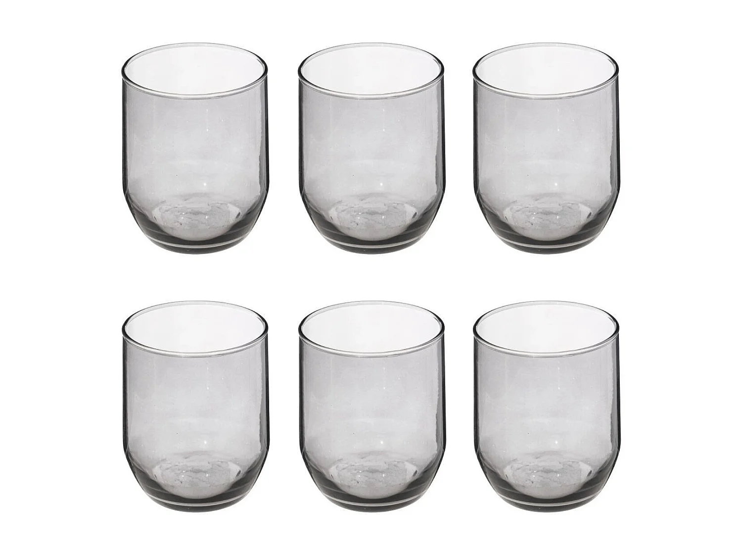 Lot de 6 Verres à Eau "Paol'Eau" 31cl Gris