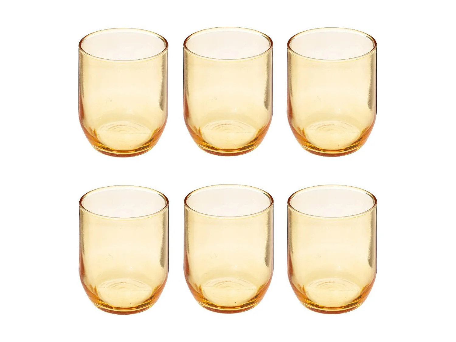 Lot de 6 Verres à Eau "Paol'Eau" 31cl Jaune