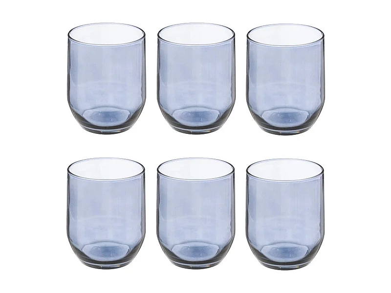Lot de 6 Verres à Eau "Paol'Eau" 31cl Bleu