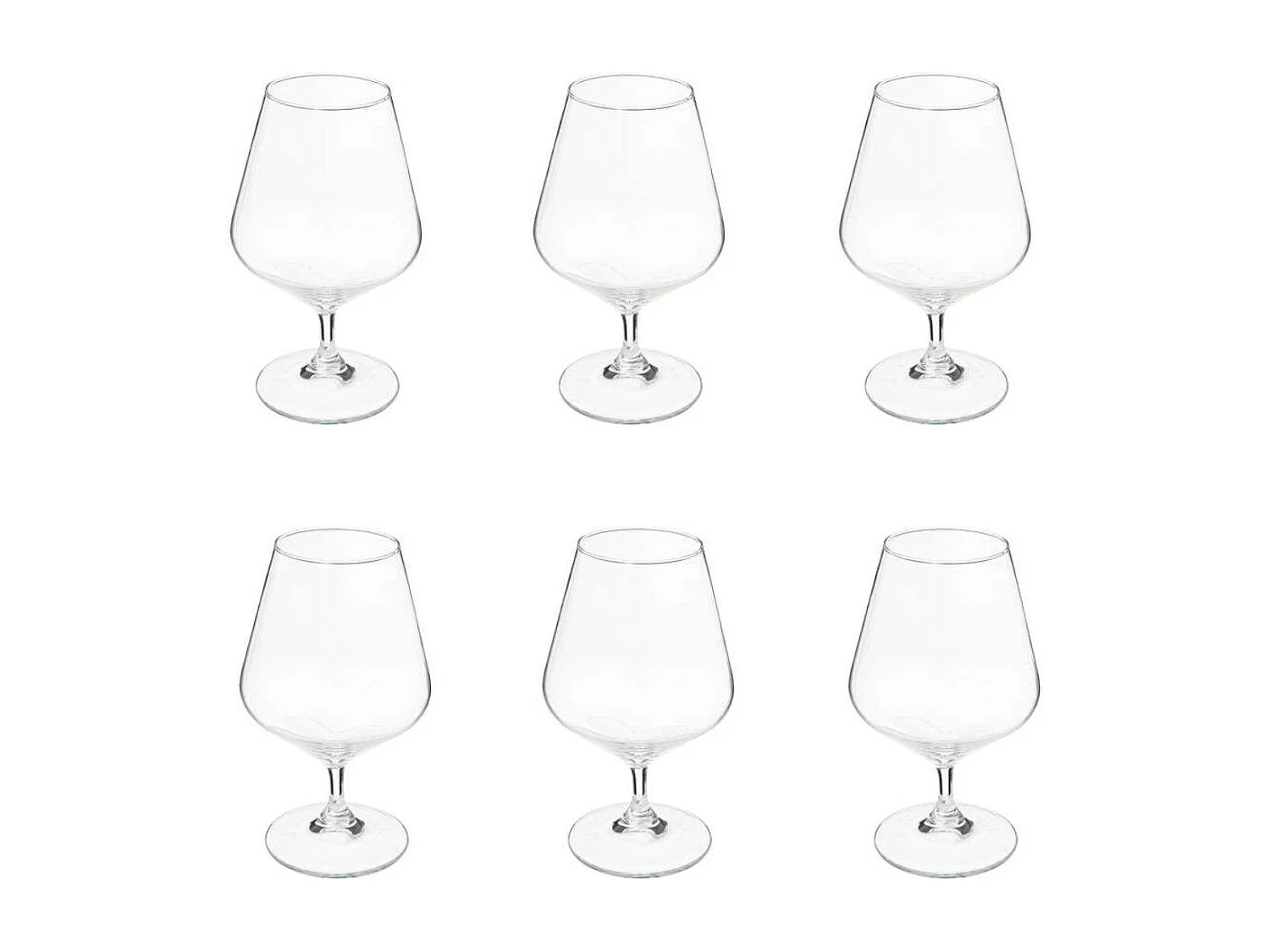 Lot de 6 Verres à Cognac "Nora" 35cl Transparent